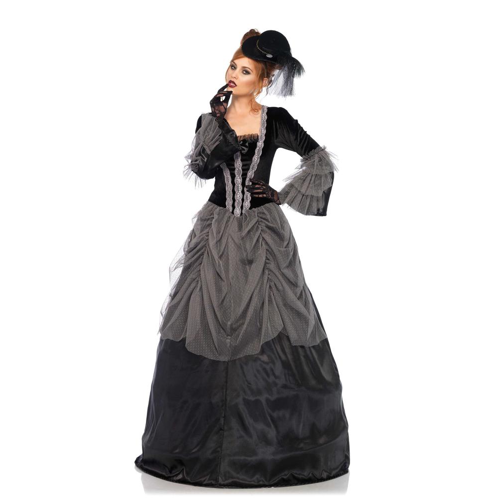 Leg Avenue - Victorian Ball Gown Costume - Noir/Gris